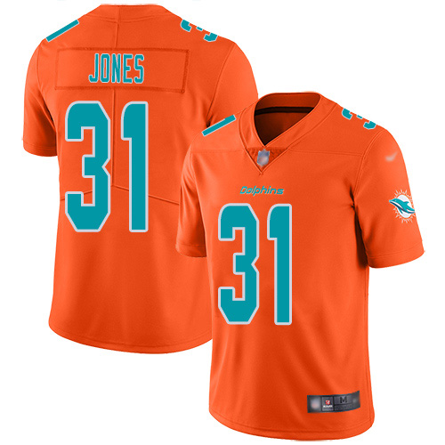 Nike Miami Dolphins #31 Byron Jones Orange Youth Stitched NFL Limited Inverted Legend Jersey->youth nfl jersey->Youth Jersey